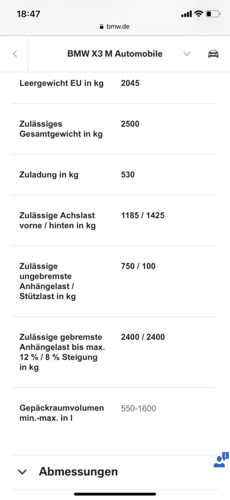 Reifenlast