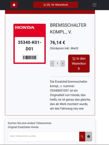 Bremsschalter