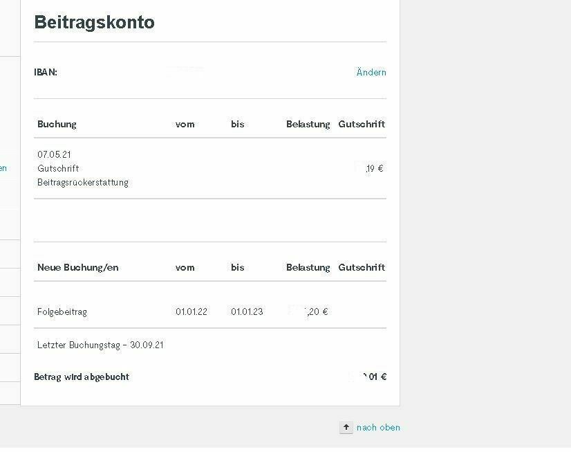 HUK 24 Beitrag 2022 einsehbar im Onlinemenü