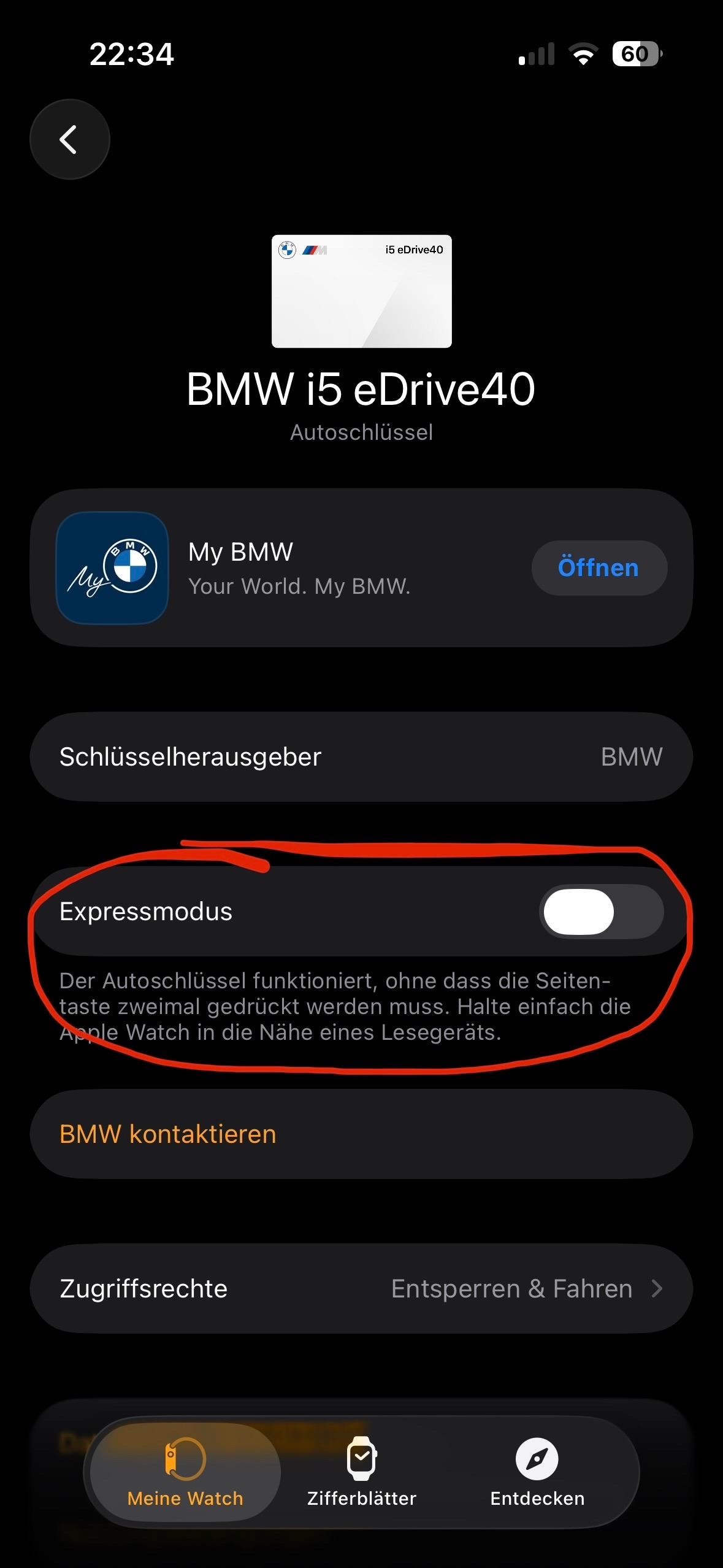 Hupen bei Entfernen vom Fahrzeug