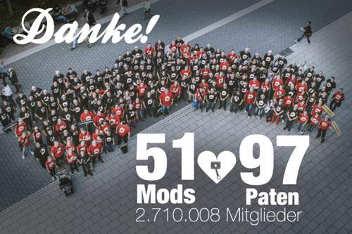 51 Moderatoren und 97 Foren-Paten unterstützen die MOTOR-TALK-Werkstatt täglich bei ihrer Arbeit - Danke dafür!