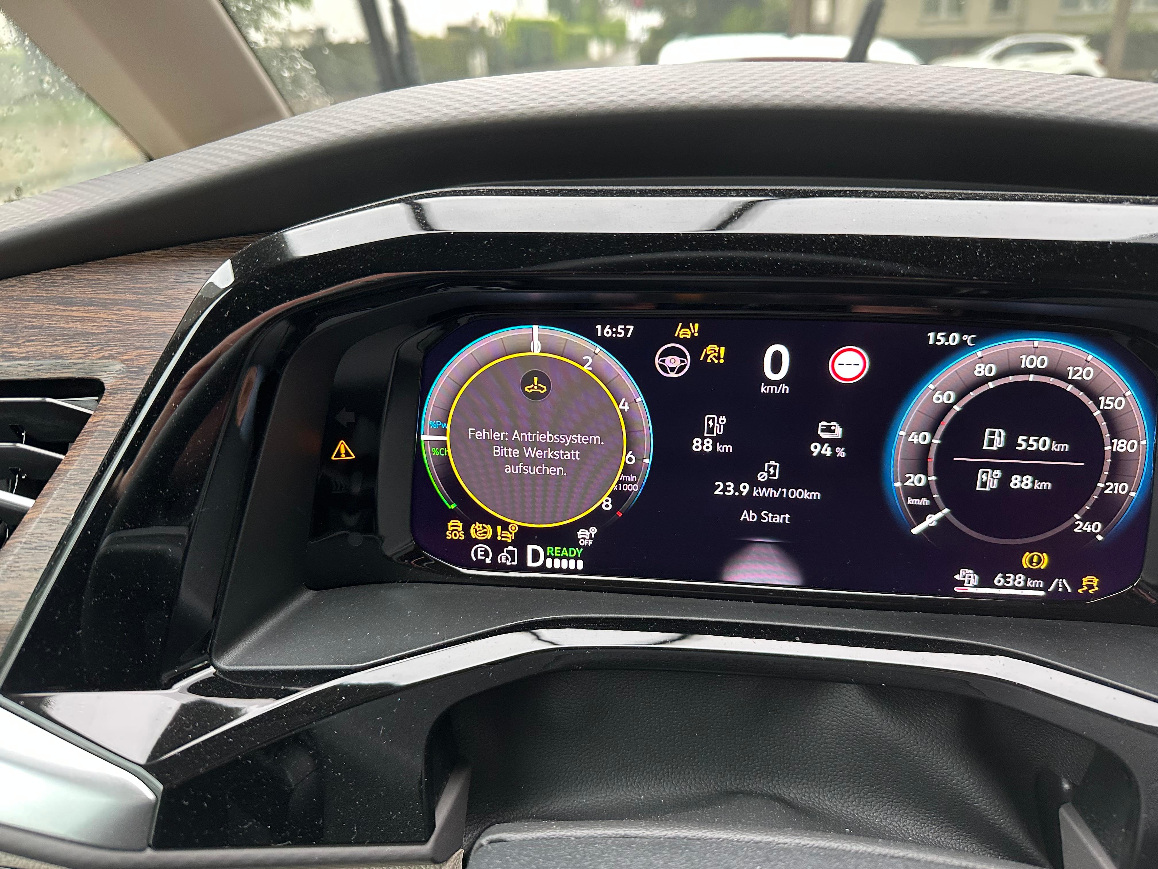 Hybrid 4Motion Fehler Antriebssystem