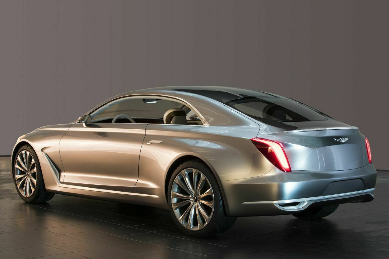 Unter der langen Haube des Vision G Coupé steckt laut Hyundai die neueste Version des hauseigenen 5,0-Liter-V8 mit 426 PS