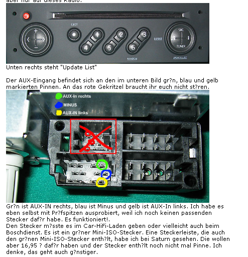 I-Pod Anschluss: so geht es...