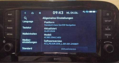 Multi-Mediamodul Hyundai i10 MY2024