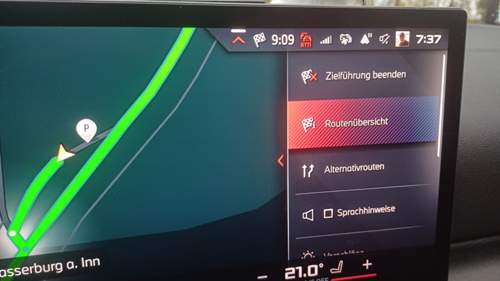 Routenübersicht
