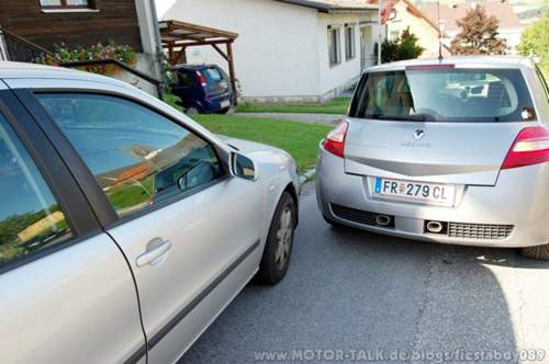 10 minuten nach dem Unfall