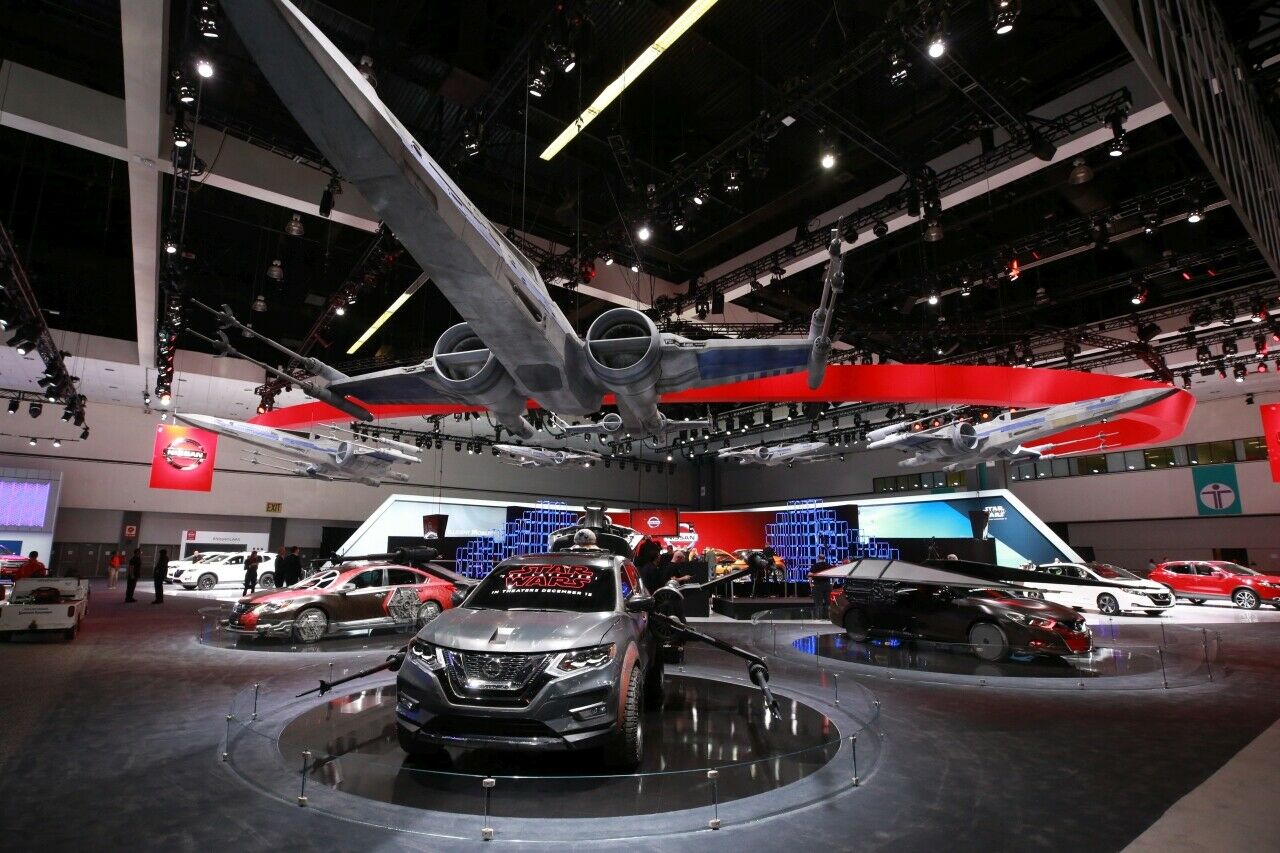 Nissan-Stand auf der Los Angeles Auto Show: Komplett im Star Wars Look