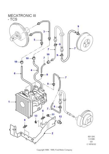 Abs-hydraulikeinheit-mecatronic