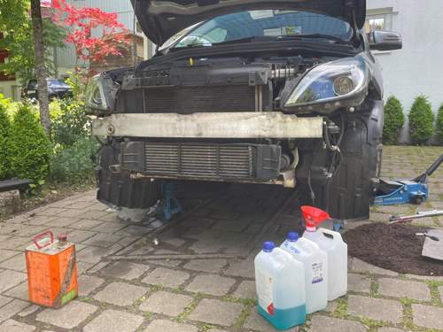 W246 Kühlmittelwechsel