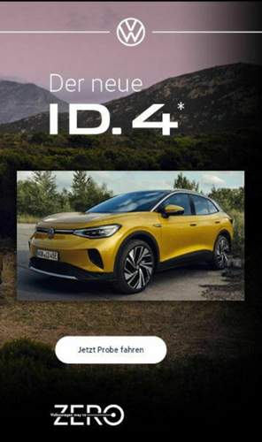 ID.4 gelb Werbung