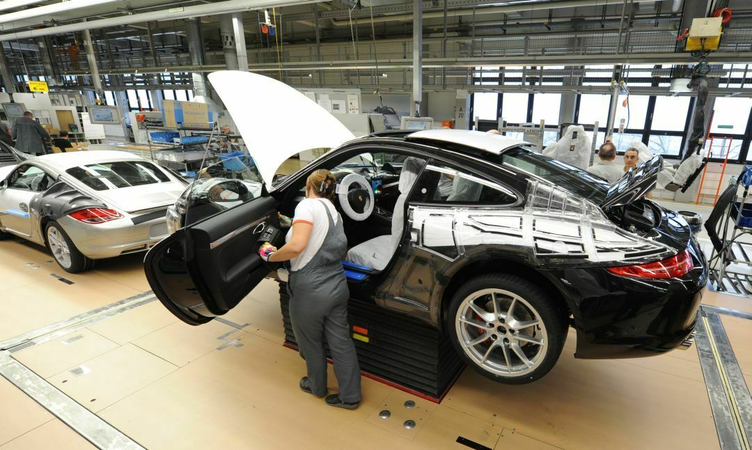 Porsche-Produktion in Zuffenhausen: Streik ab Juni?