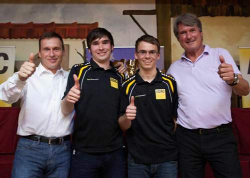 Das Junior-Team bei der Meisterehrung