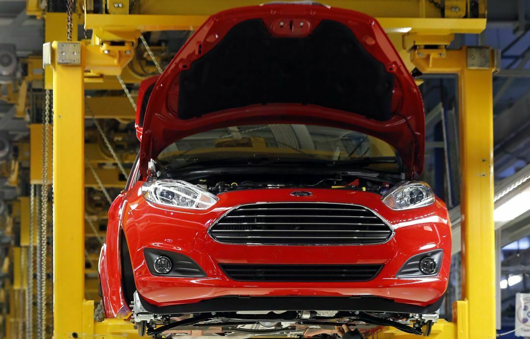 Der aktuelle, siebte Ford Fiesta bei der Montage in Köln.