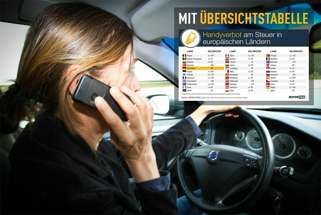 Auch im Urlaub gilt: Während der Autofahrt ist das Handy am Ohr nicht erlaubt. Wer sich darüber hinwegsetzt, muss mit saftigen Geldbußen rechnen