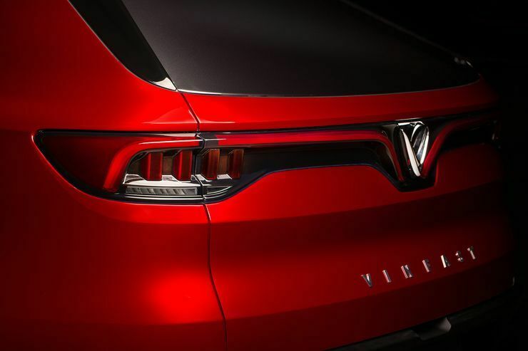 Das Vinfast SUV: Heckansicht