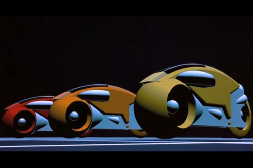 Lightcycles aus Tron (1982)