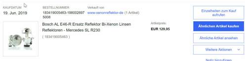 Xenonreflektor-ebay