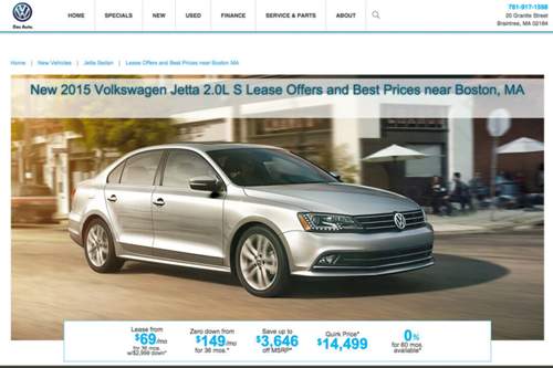 Aggressiver Preis: Jetta fahren kann man in Massachusetts ab 69 Dollar im Monat