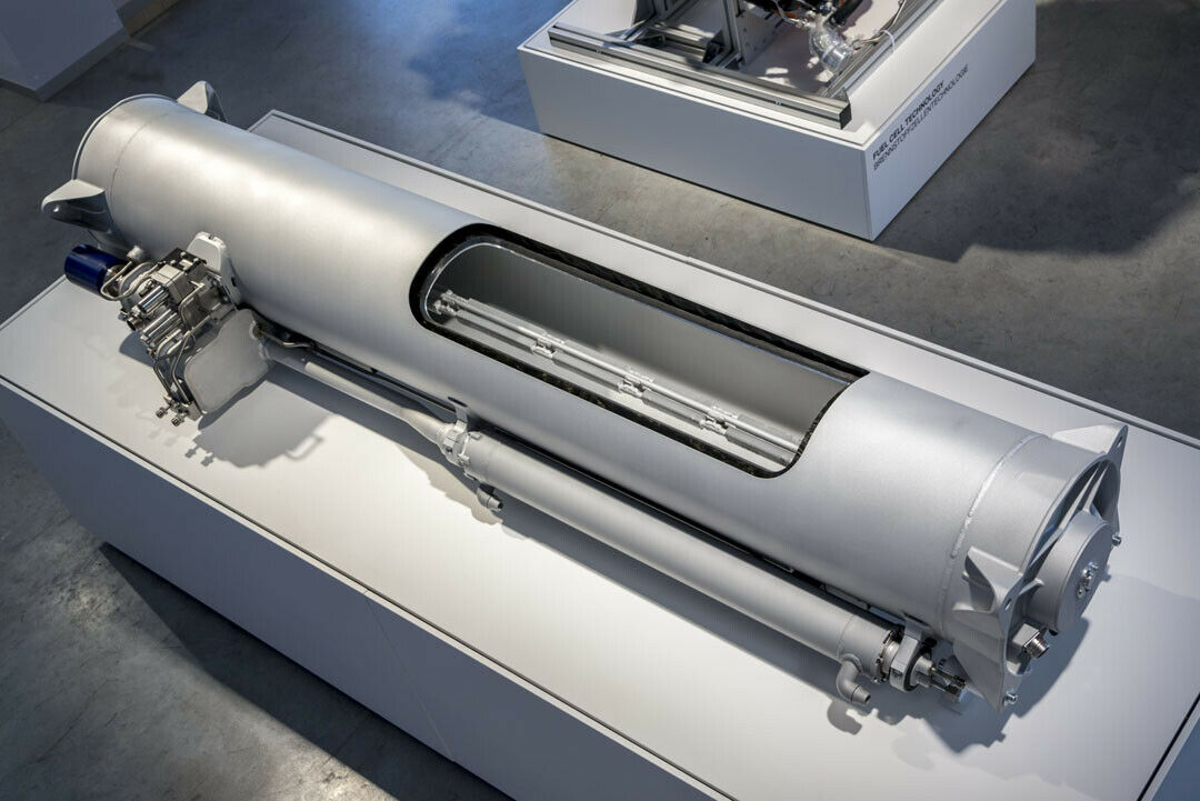 Der Tunneltank speichert gekühltes Wasserstoff-Gas