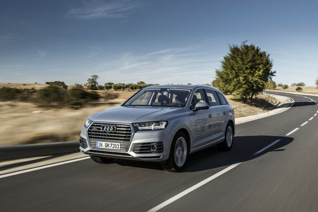 Der 3,0-Liter-Sechszylinder-Diesel im Audi Q7 E-Tron wird von einem E-Motor unterstützt