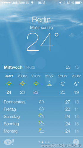 IOS 7 Wetter