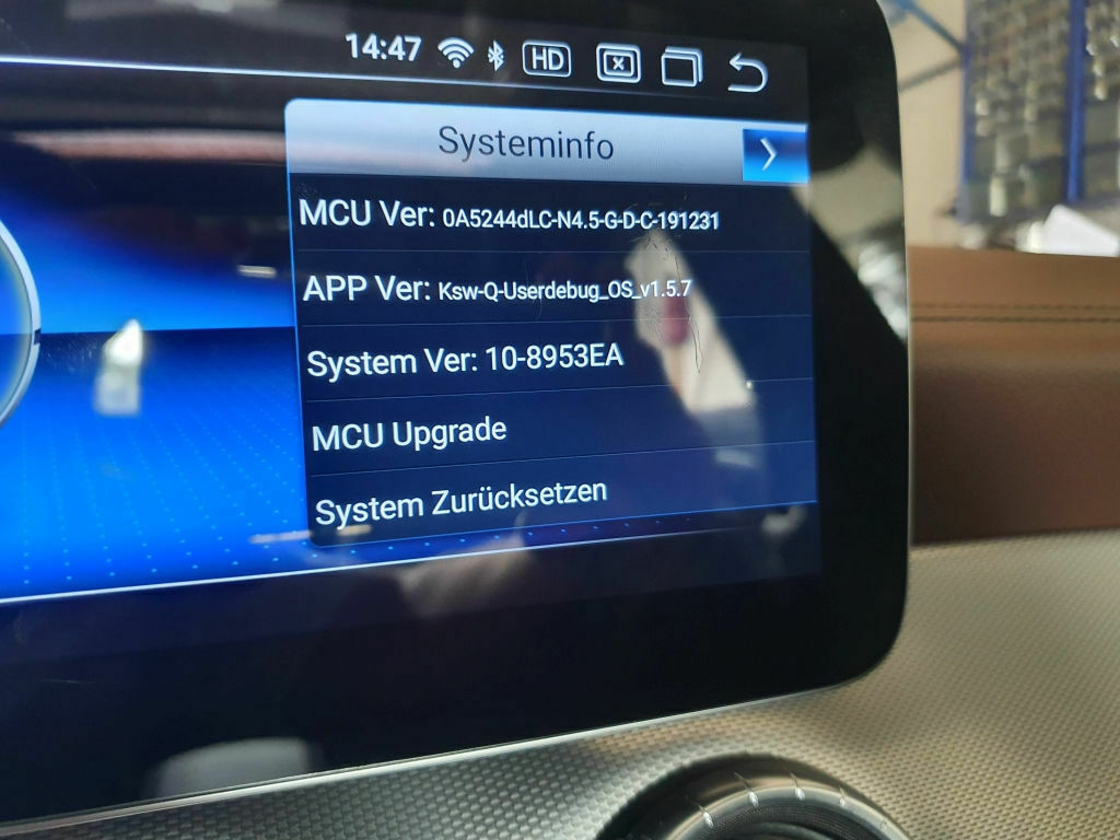Infos und Bilder zum 10,25 Zoll Nachrüstdisplay