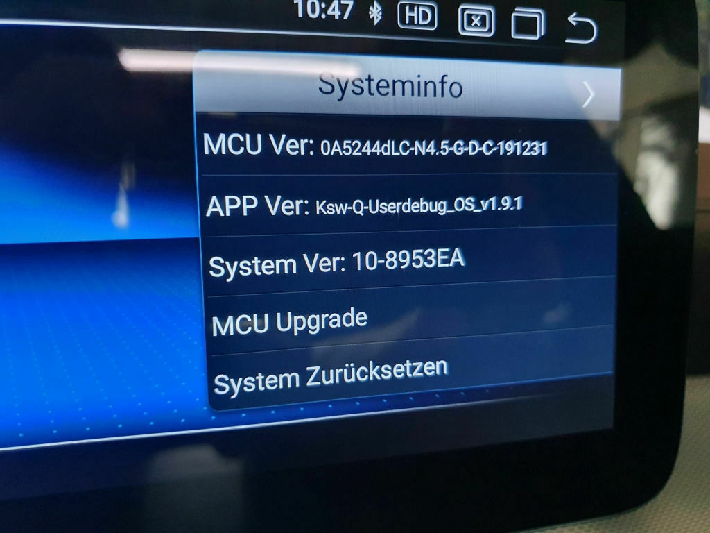 Infos und Bilder zum 10,25 Zoll Nachrüstdisplay