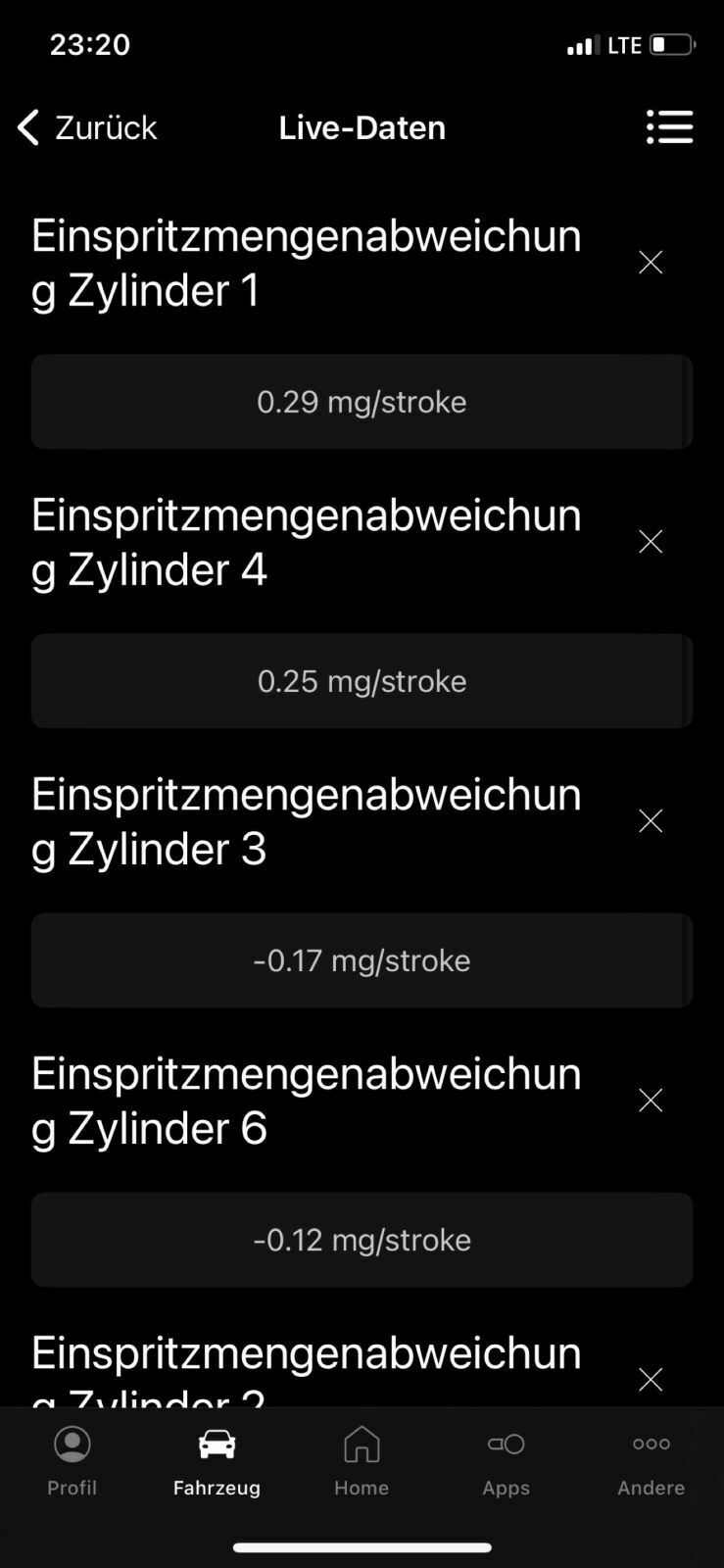 Injektorenwerte (Fragen & Einschätzungen)
