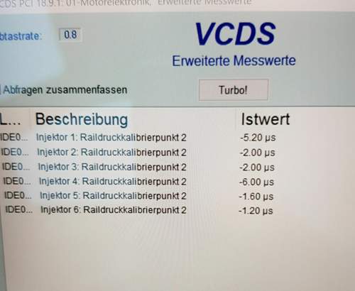 Raildruckkalibrierpunkt 2