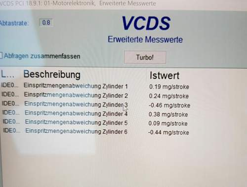 Einspritzmengenabweichung