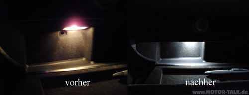 Handschuhfach-led