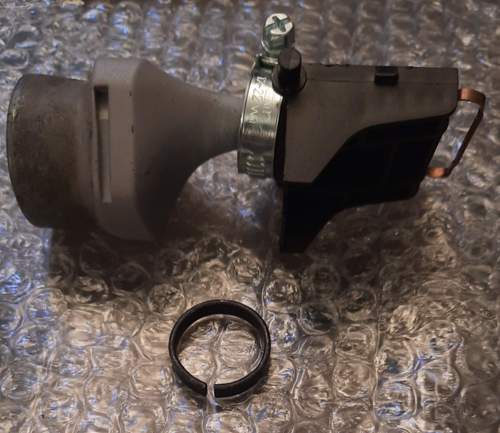 Spiegelarm mit Schelle und Spannring