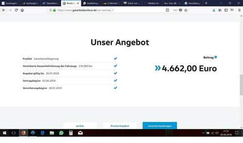 Garntieverlaengerung