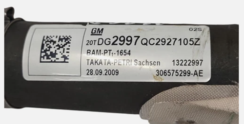 Insignia Takata Kopfairbag
