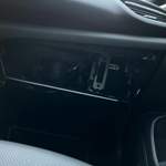 Handschuhfach mit Alcantara bezogen