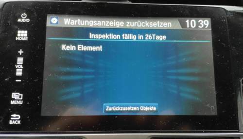 Honda Civic 10 Service Wartung fällig B