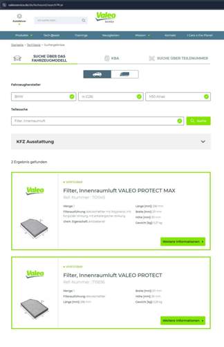 Innenraumfilter Valeo protect max