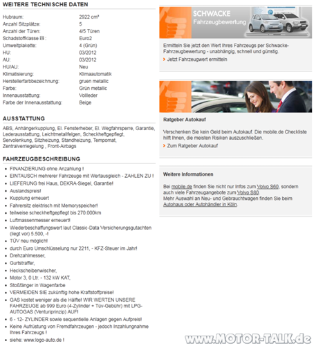 V90 Angebot II