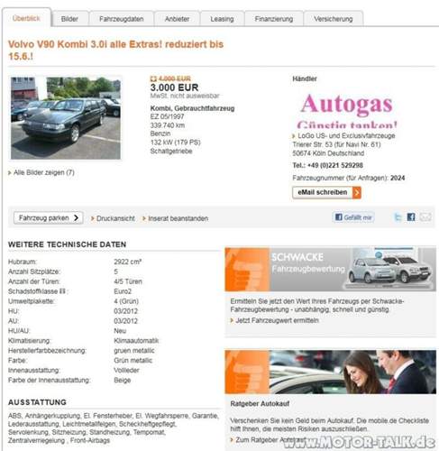 V90 Angebot