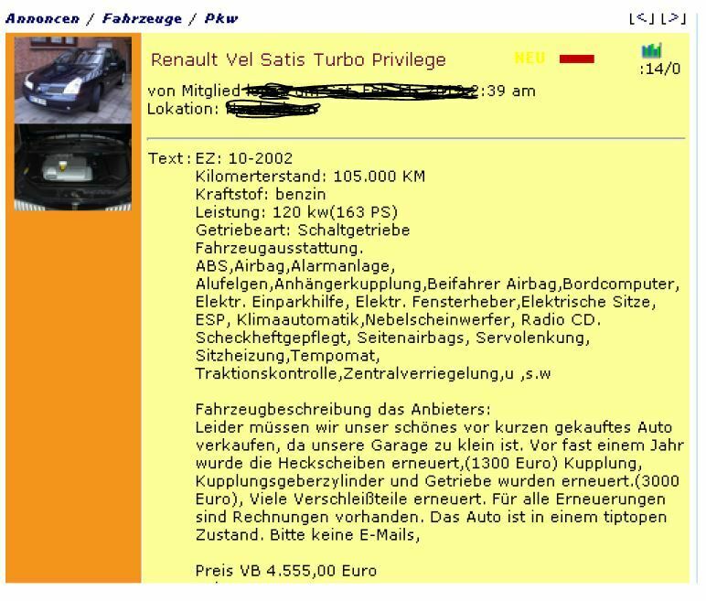 Interessante bzw. Kuriose Autoscout, Mobile, etc. angebote