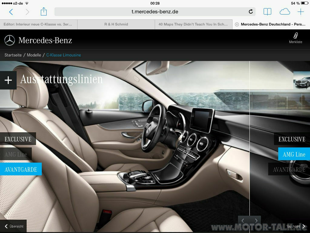 Interieur neue C-Klasse vs. 3er F3(x)