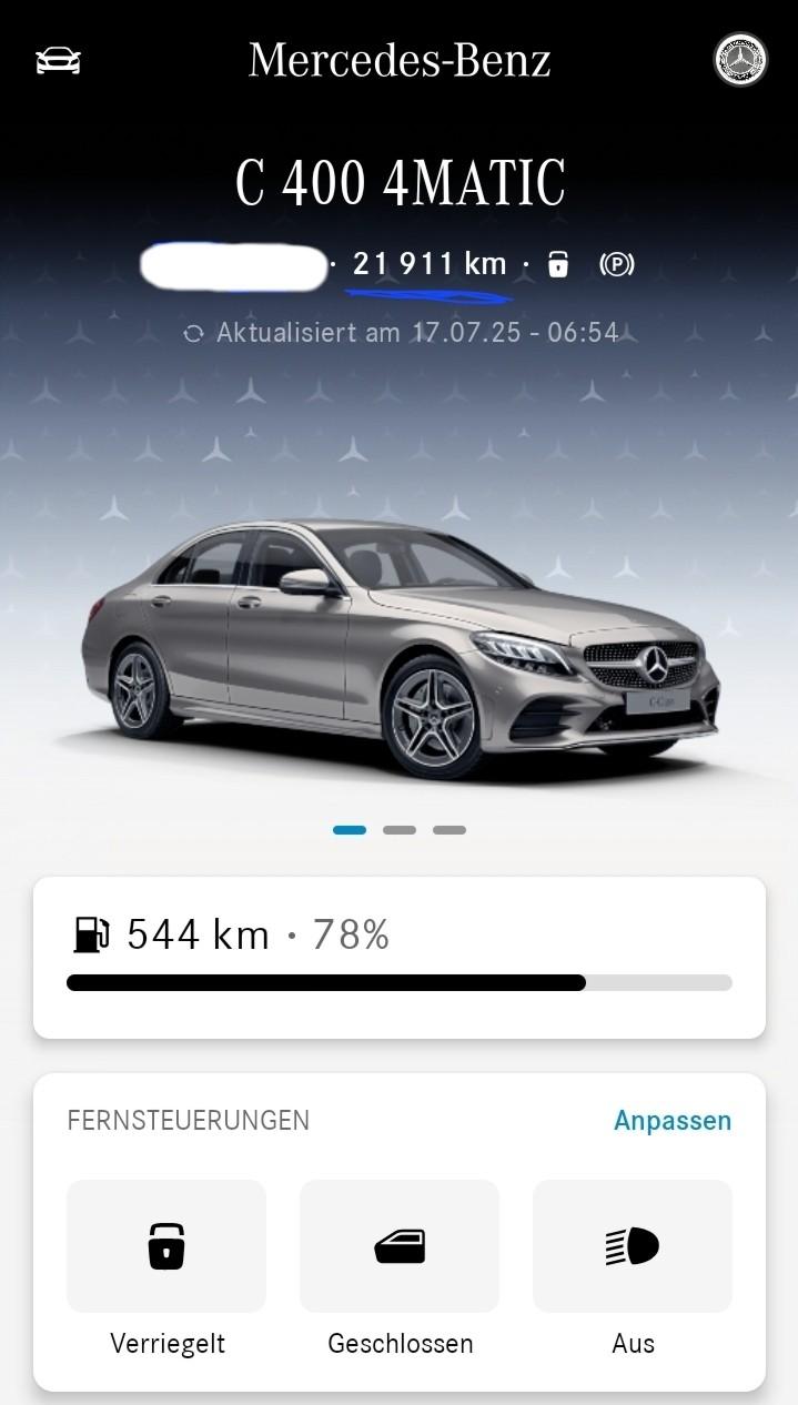 IOS Mercedes Me Version 1.58.0 Probleme