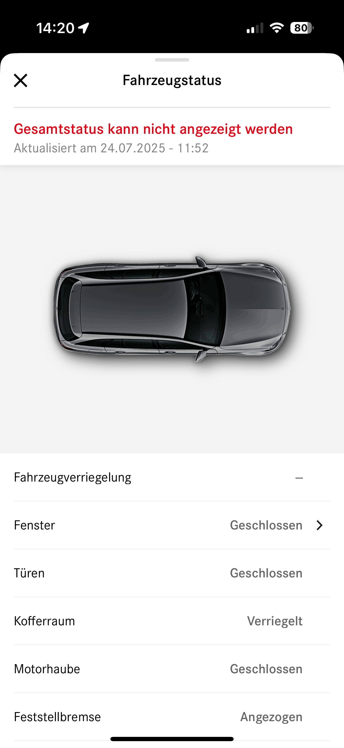 IOS Mercedes Me Version 1.58.0 Probleme