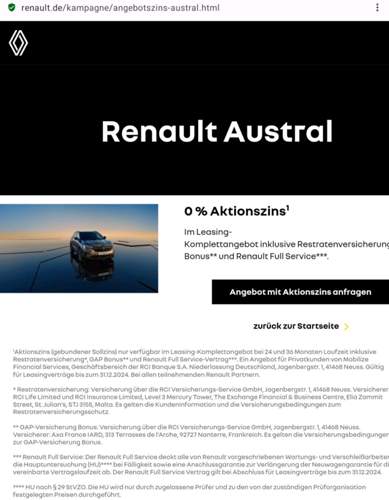 Leasingaktion Renault Austral