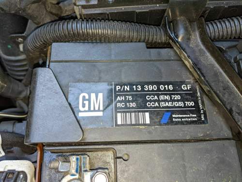 Zafira C 2,0 CDTI Batterie - 3