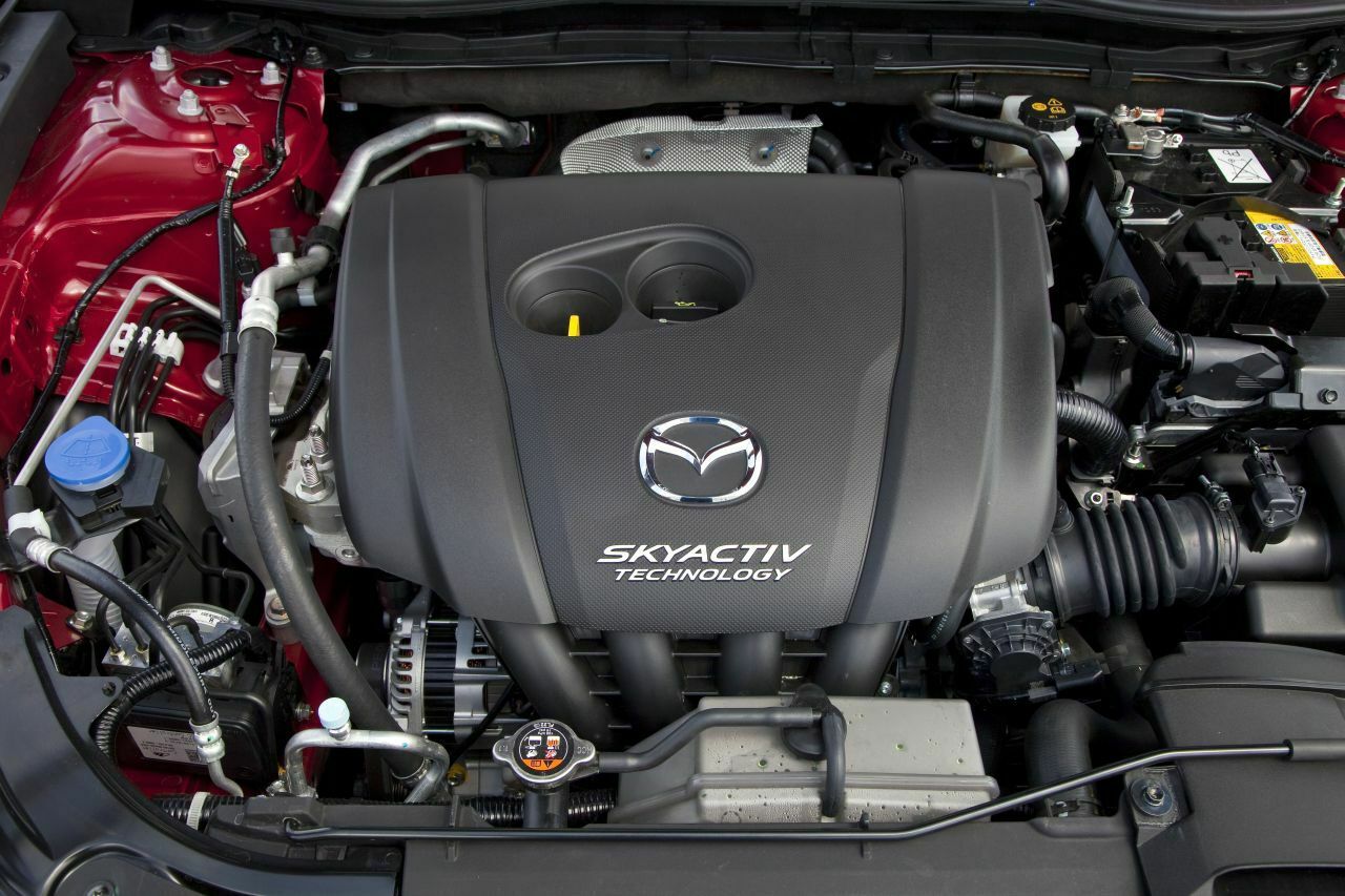 Mazdas Skyactiv-Motoren: Die Japaner sagen, ihre Motoren sind im niedrigen Drehzahlbereich etwas ineffizienter als Downsizing-Motoren, ansonsten aber immer mindestens ebenbürtig
