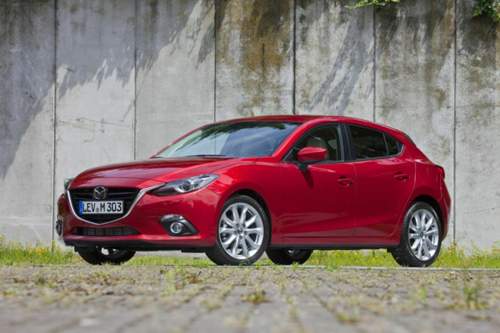 Mazdas neue Designlinie wurde auch beim Golf- und Astra-Konkurrenten konsequent durchgehalten