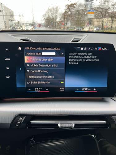 BMW SIM Reader Einstellungen