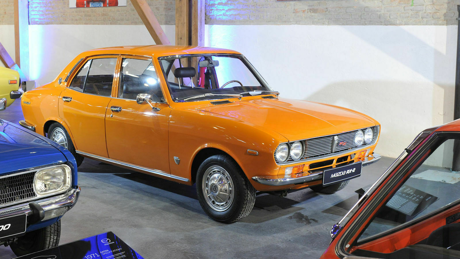 Der erste Mazda RX-2. Schon damals gewährte Mazda zwei Jahre Garantie bzw. 40.000 Kilometer, passend zu den Ford Escort dieser Zeit